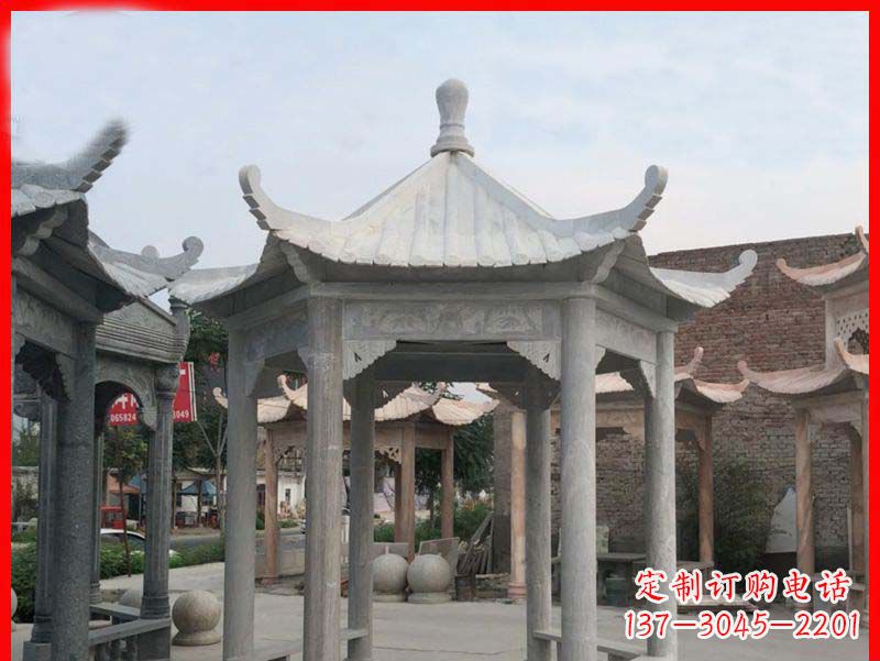 宁德大理石凉亭石雕