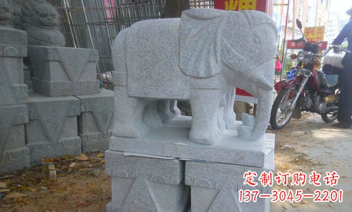 宁德中领雕塑大象招财镇宅石雕
