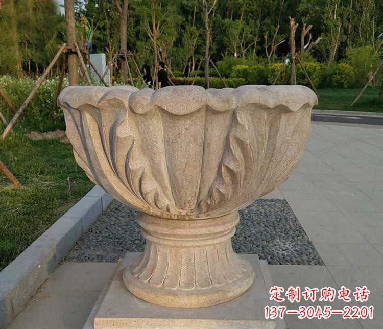 宁德大理石欧式花钵雕塑