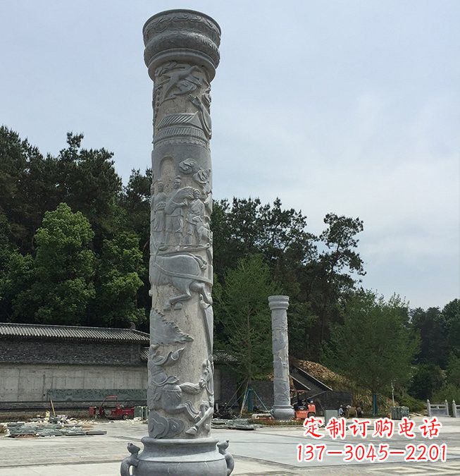 宁德大理石龙柱雕塑