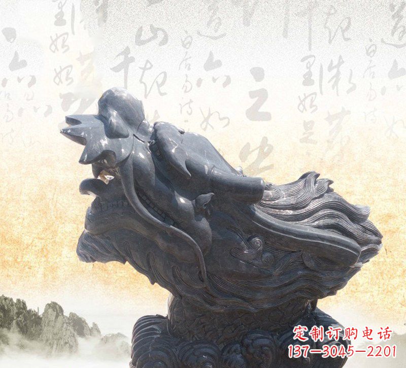 宁德新潮大理石龙头雕塑