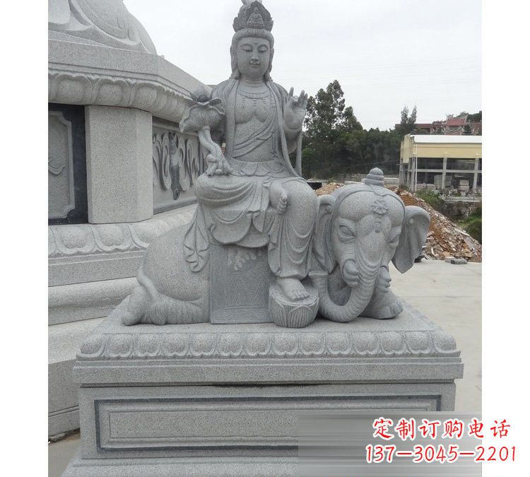 宁德精雕细琢的大理石普贤菩萨雕塑