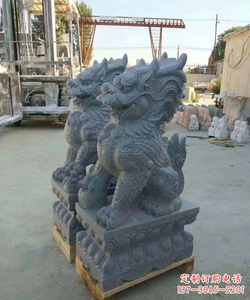 宁德精美大理石麒麟雕塑