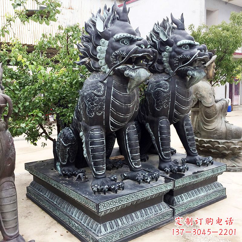 宁德象征威严的大理石麒麟雕塑
