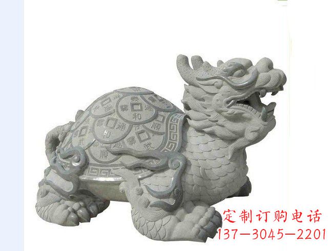 宁德大理石招财龙雕塑