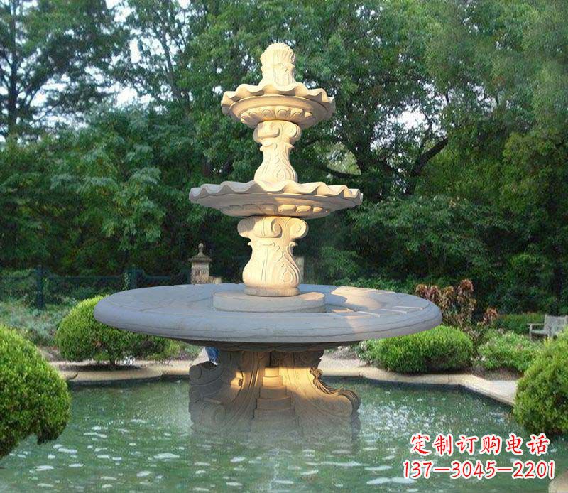 宁德大理石三层喷泉雕塑