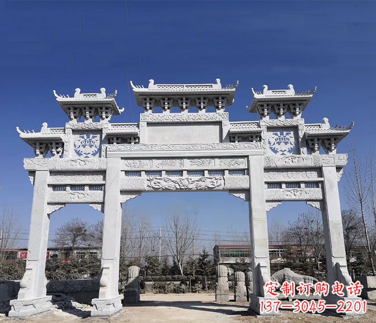 宁德特色大理石牌坊石雕