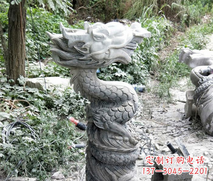 宁德精美大理石生肖龙雕塑