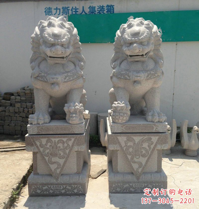 宁德精致大理石狮子雕塑