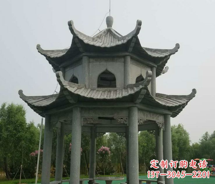 宁德精美大理石凉亭石雕