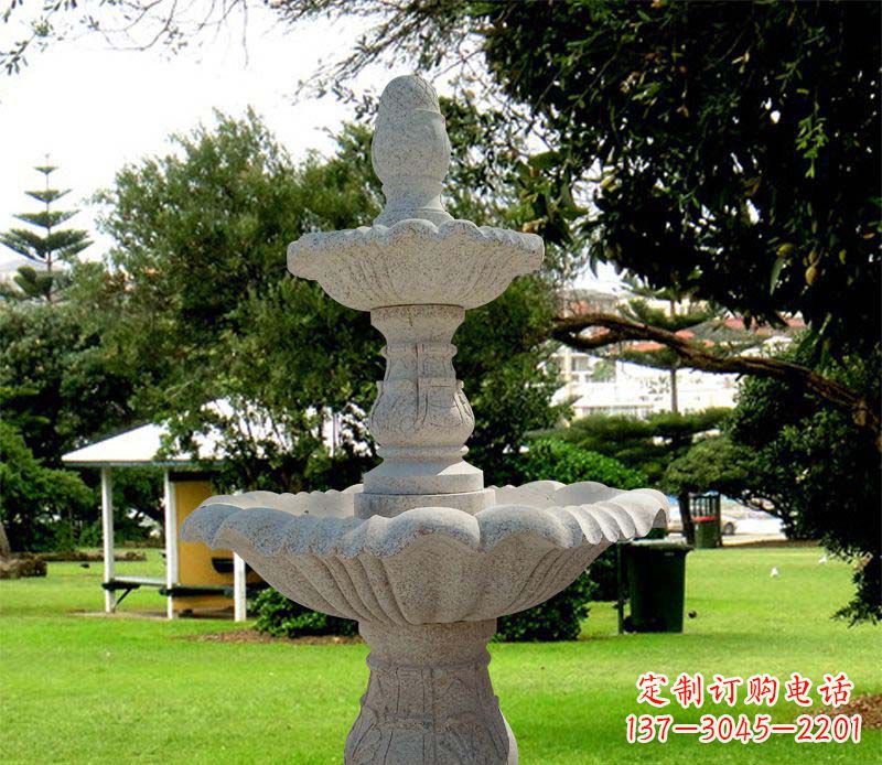 宁德大理石双层喷泉雕塑,精美绝伦
