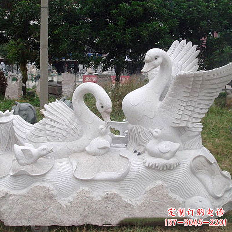 宁德大理石天鹅精美雕塑