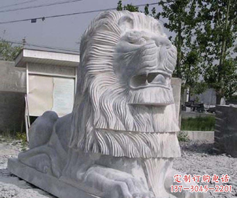 宁德大理石西洋狮子石雕塑