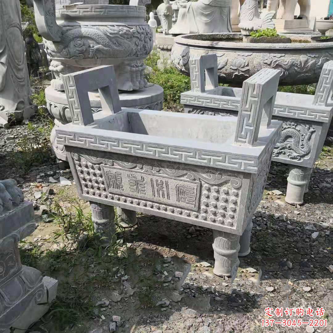 宁德精美大理石香炉石雕