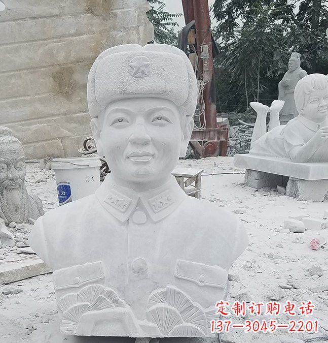 宁德大理石校园雷锋头像雕塑