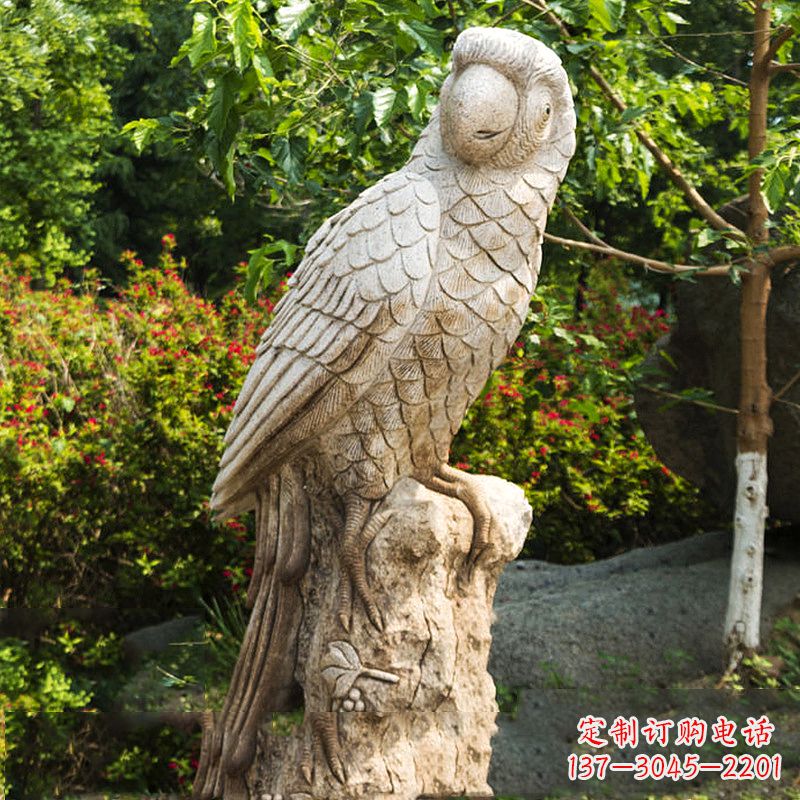 宁德大理石鹦鹉雕塑,完美点缀生活空间
