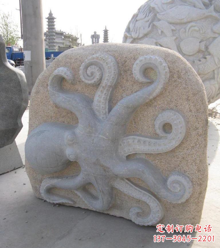 宁德精美大理石章鱼雕塑