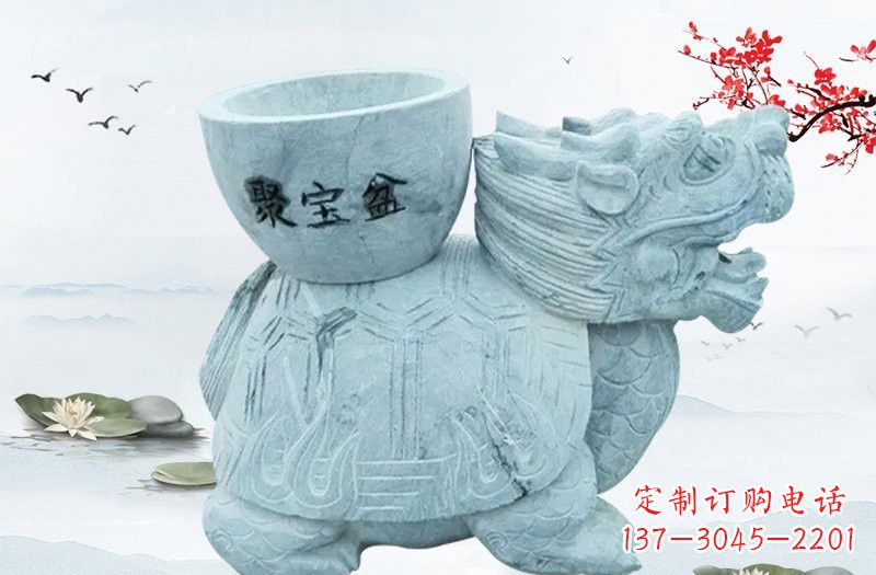 宁德大理石招财龙雕塑