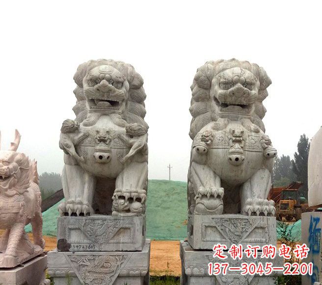 宁德传统大理石狮子雕塑