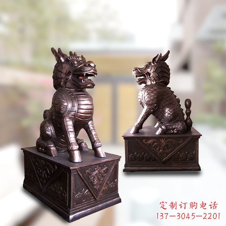 宁德麒麟铜雕 加持门庭安宁