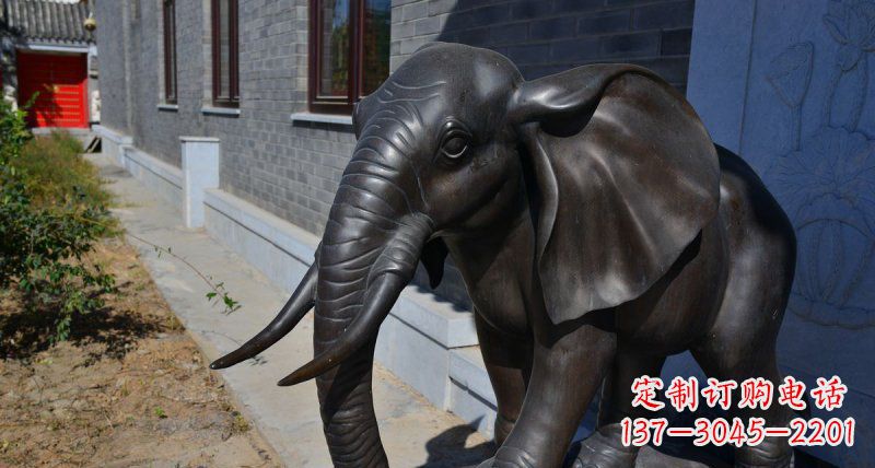 宁德优雅大象铜雕