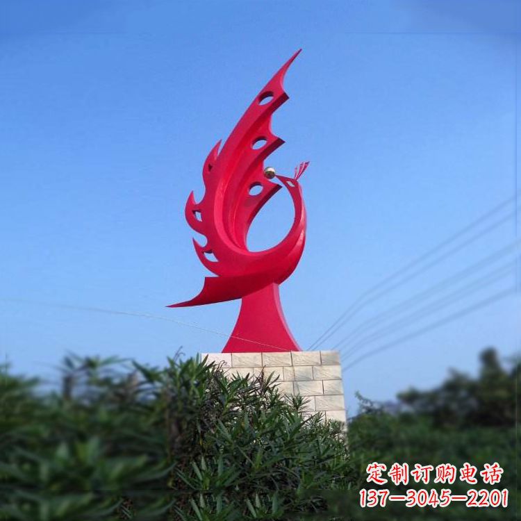 宁德凤凰不锈钢雕塑