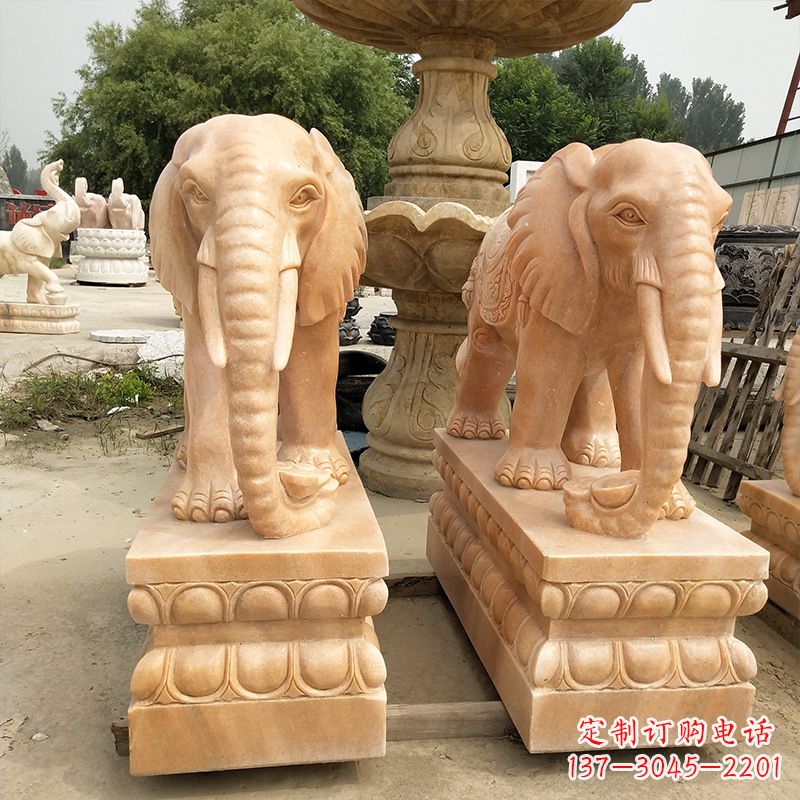 宁德大象石雕艺术品