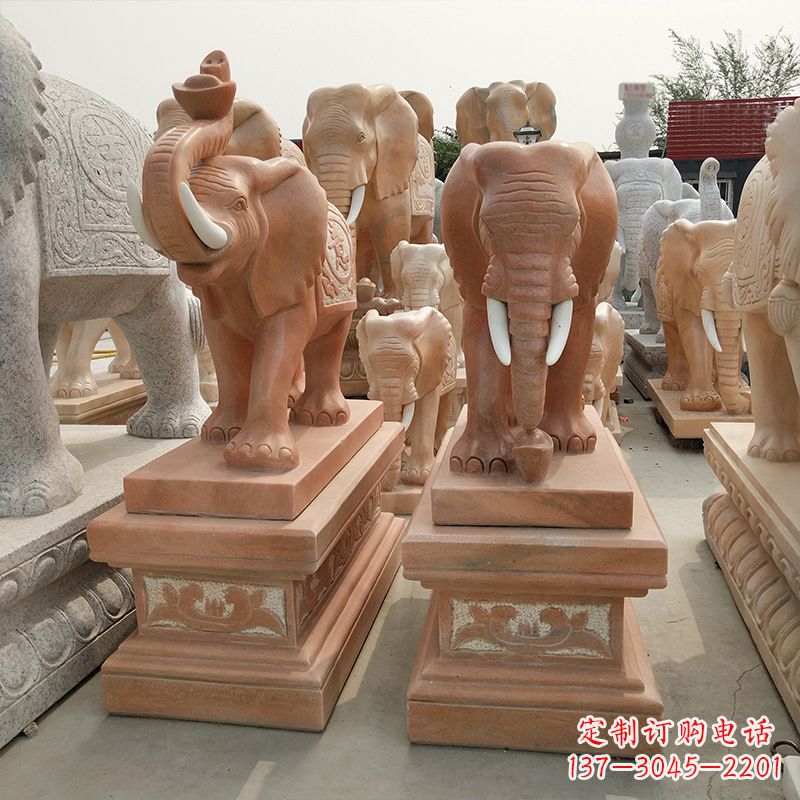 宁德山石大象雕塑
