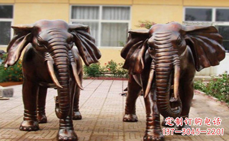 宁德大象铜雕艺术塑像