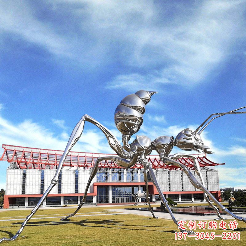 宁德大型不锈钢蚂蚁雕塑精工制作,绵延传奇