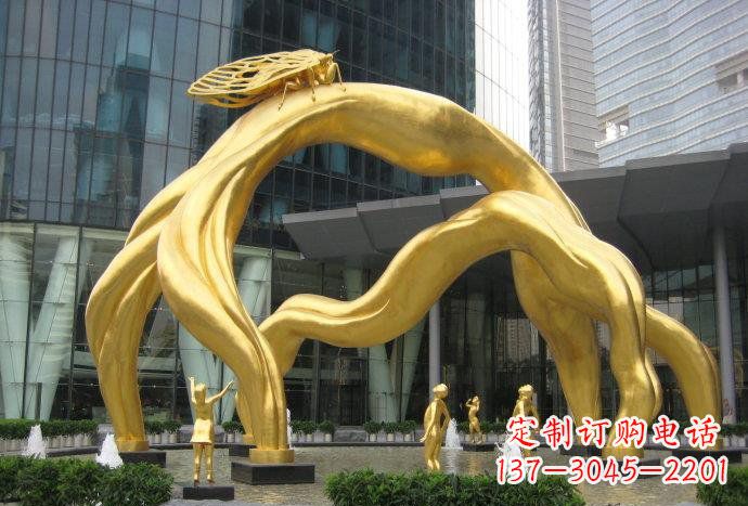 宁德大型树枝铜雕艺术景观