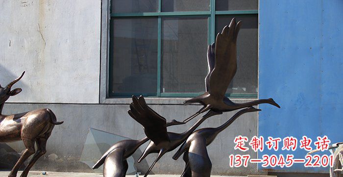 宁德大雁飞翔铸铜雕塑