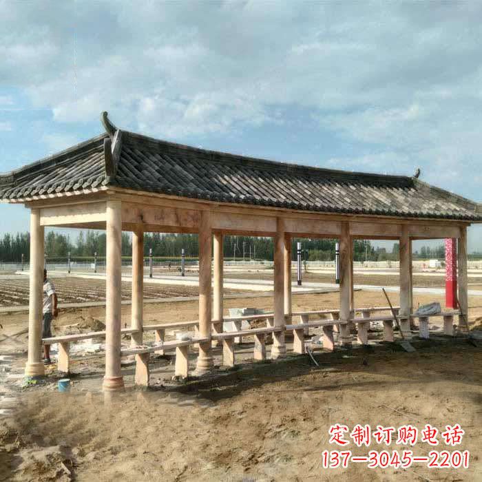 宁德华丽精美的瓦石长廊雕塑