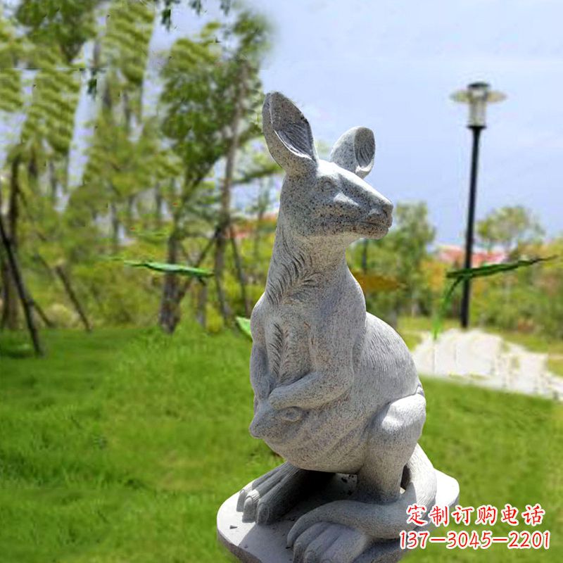 宁德袋鼠园林石雕摆件