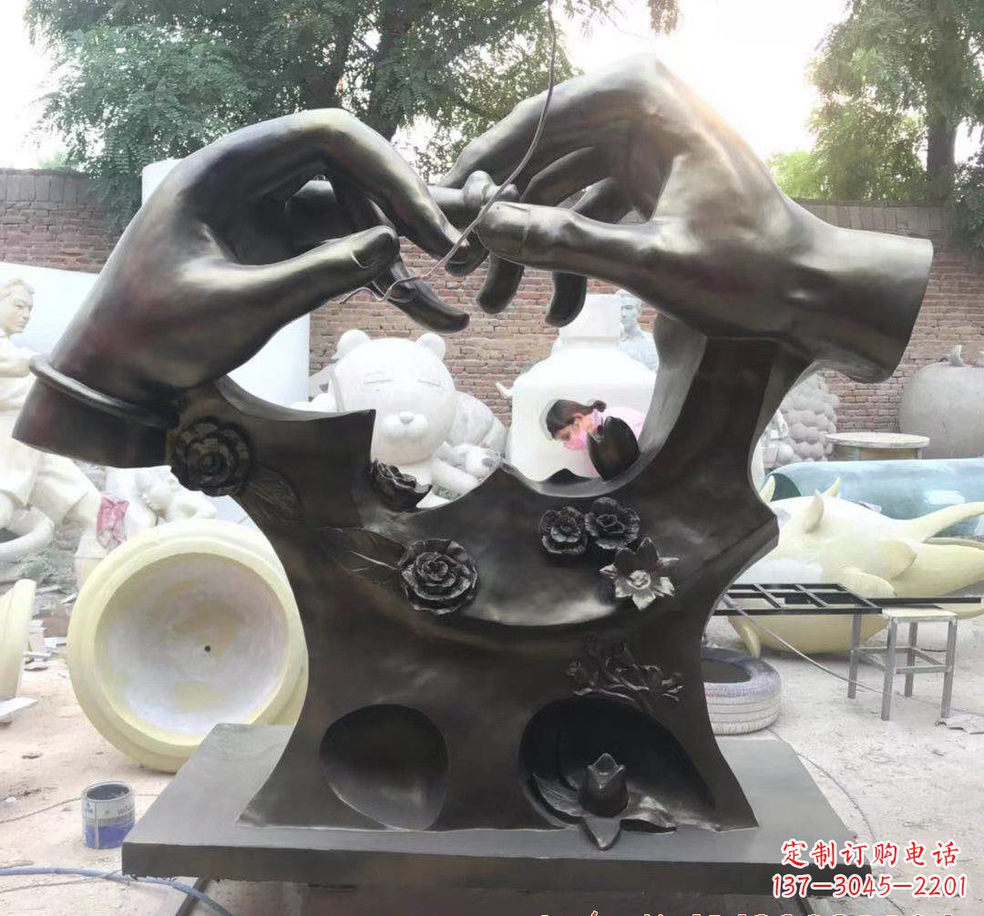 宁德精美铜戒指雕塑