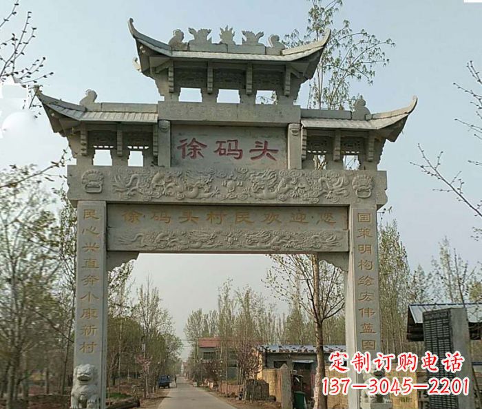 宁德精美纯手工大理石牌坊雕塑