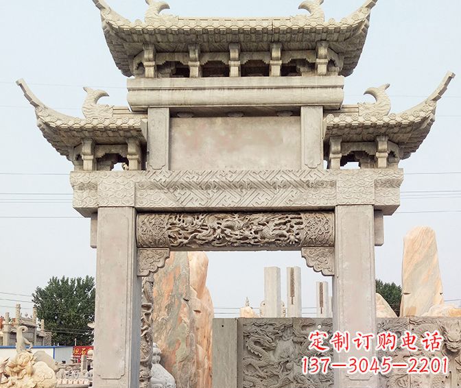 宁德特色大理石牌坊石雕