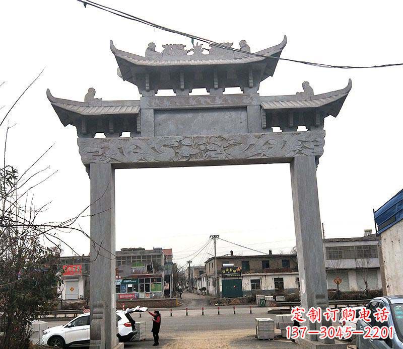 宁德精美大理石牌坊石雕