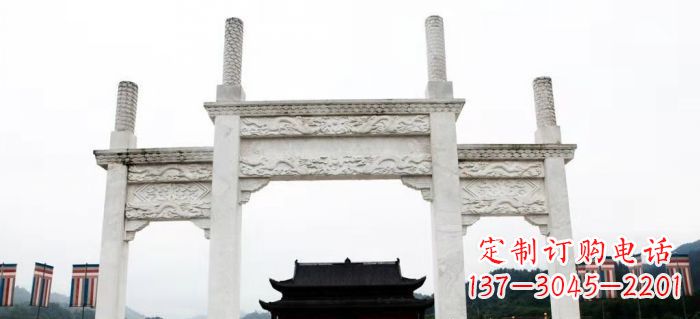 宁德领雕塑-定制道路牌坊雕塑
