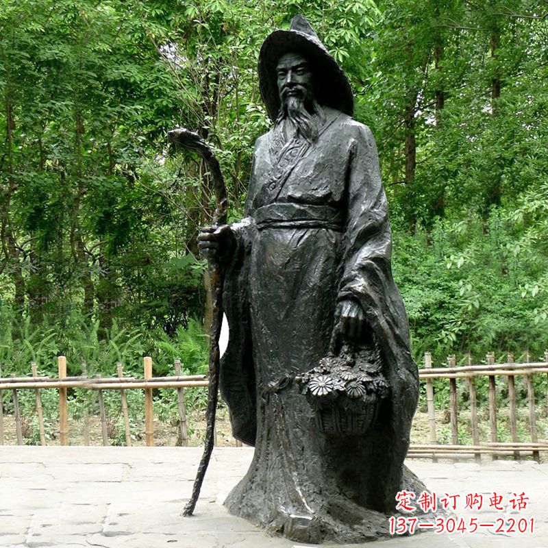 宁德精致历史名人陶渊明雕像