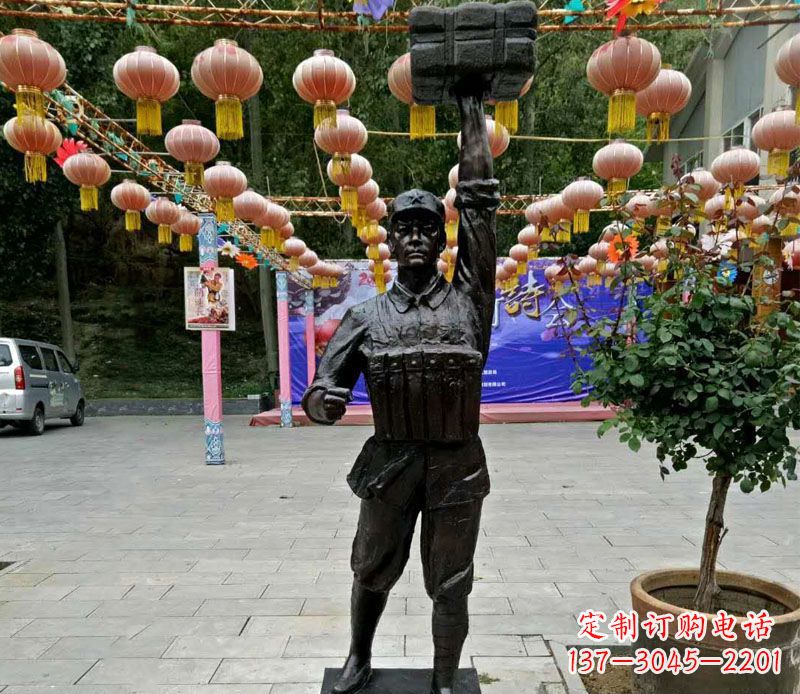宁德董存瑞铜雕精致迷人的手工雕塑艺术