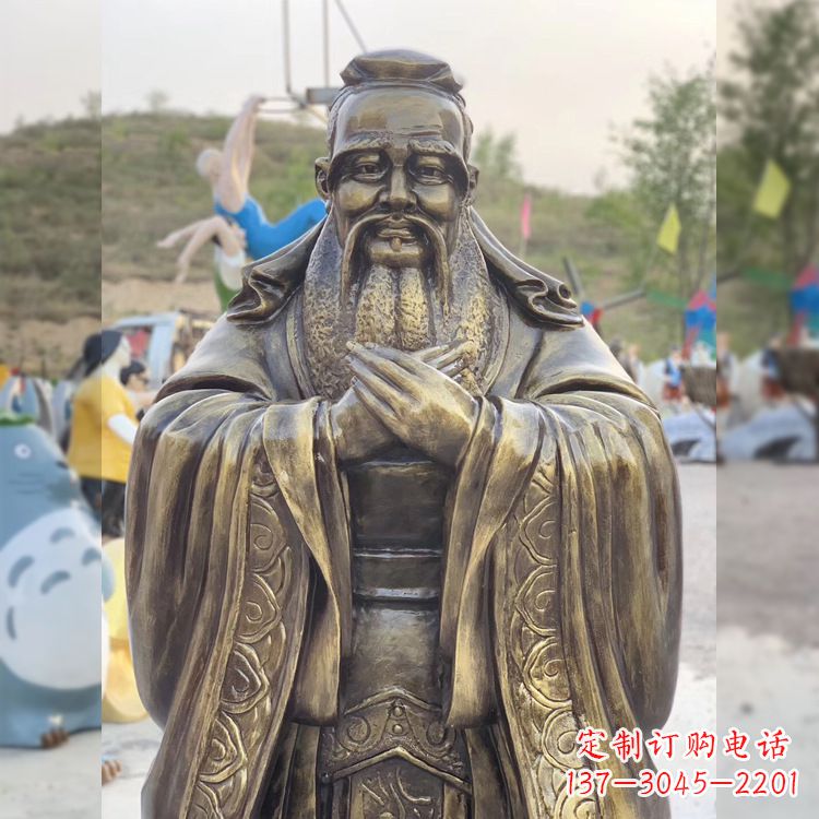 宁德锻铜雕塑孔子