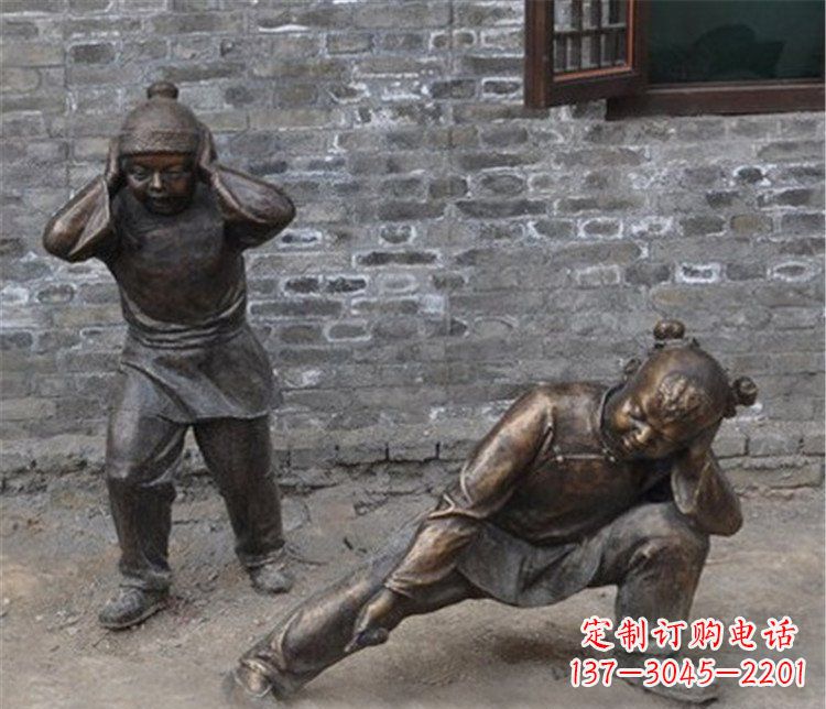 宁德儿童放鞭炮公园雕塑