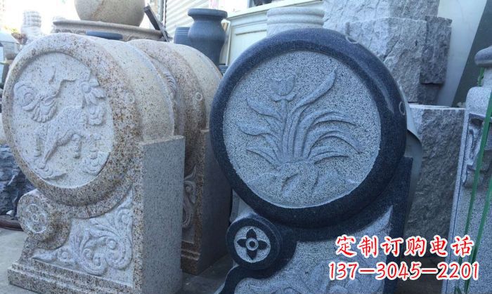 宁德传统仿古抱鼓门墩雕塑