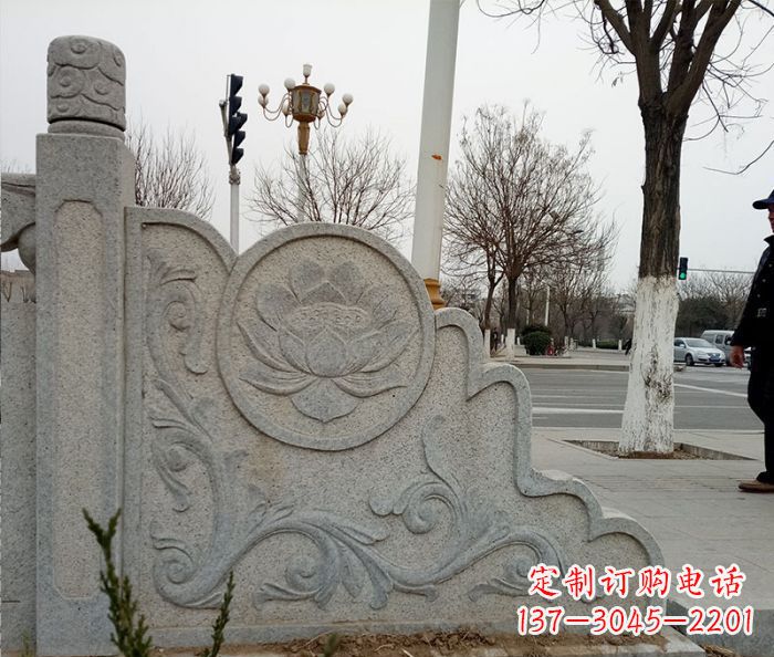宁德仿古护城河石栏板雕塑