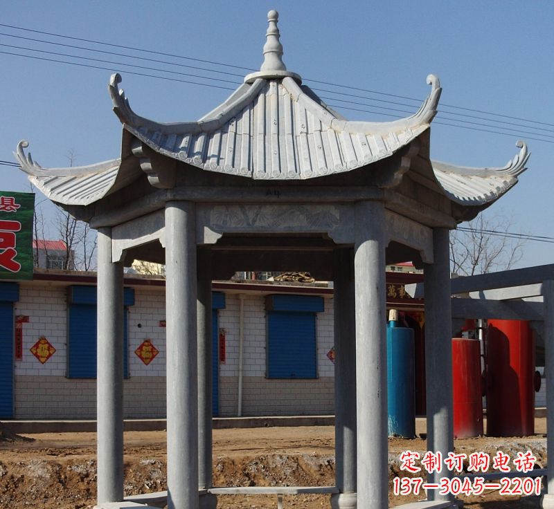 宁德精美仿古石雕凉亭