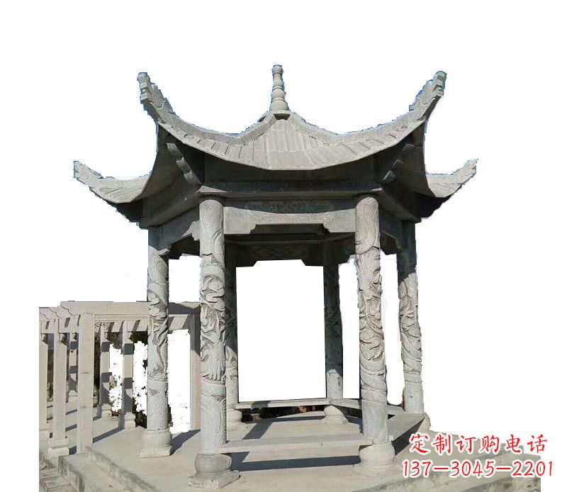 宁德传统风格凉亭石雕