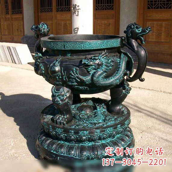 宁德传统工艺青铜龙雕塑
