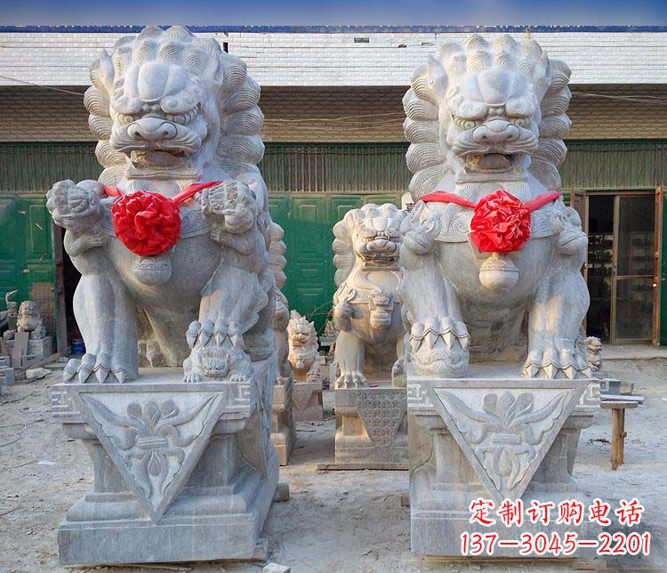 宁德传统风格狮子石雕