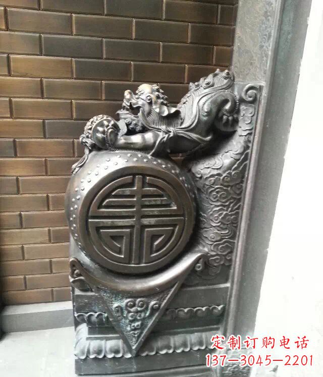 宁德精美仿古门墩铜雕
